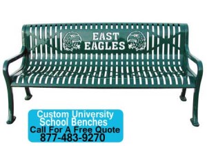 Custom University School Benches