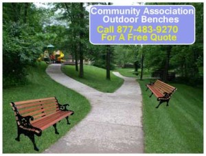 Community Association Outdoor Bench