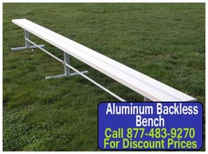 Discount Aluminum Backless Benches For Sale Cheap Wholesale Prices
