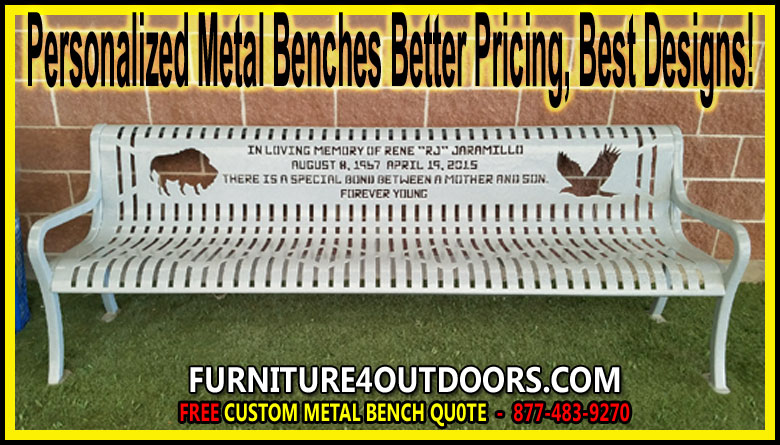 Commercial Personalized Metal Park Benches For Sale Chep Wholesale Prices