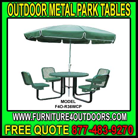 Wholesale Outdoor Park Metal Tables For Sale