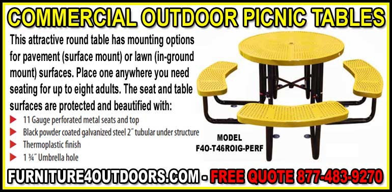 Discount ADA Commercial Outdoor Picnic Tables For Sale Direct From The Factory Saves You Money Today!